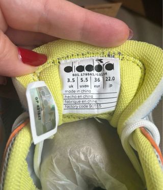 Deportivo Diadora Talla 36 Multicolor
