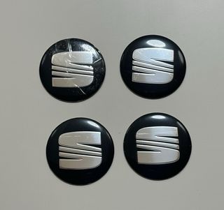 4 emblemas jantes Seat 56mm