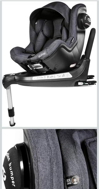 Silla Coche Swivel Rotativa 360º Gris