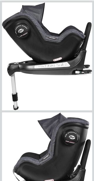 Silla Coche Swivel Rotativa 360º Gris