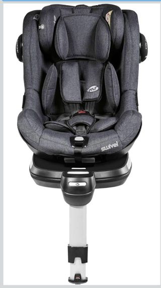 Silla Coche Swivel Rotativa 360º Gris