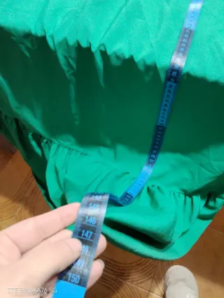 Abito lungo verde taglia unica