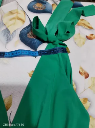 Abito lungo verde taglia unica