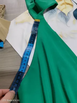 Abito lungo verde taglia unica