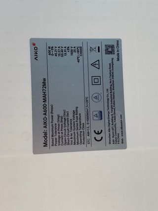 Placas Solares 600w zona SAN RAFAEL
