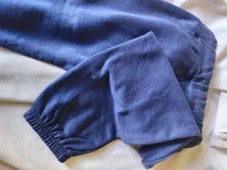 Calças de fato treino azuis com fecho