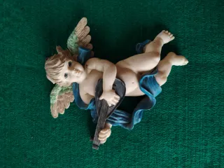 Angelo con liuto da parete