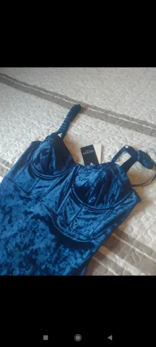 Vestido Guess Azul Eléctrico Talla S