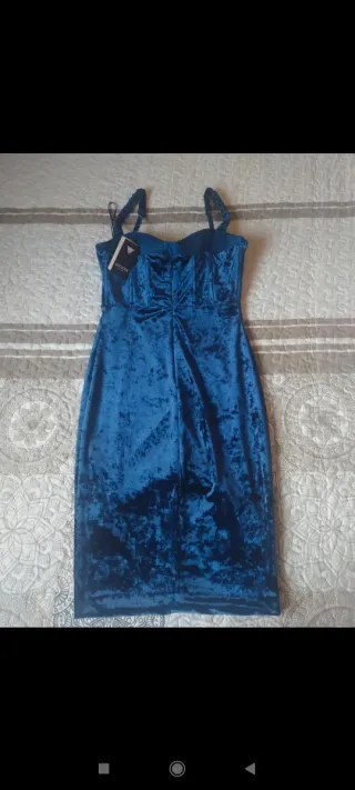 Vestido Guess Azul Eléctrico Talla S