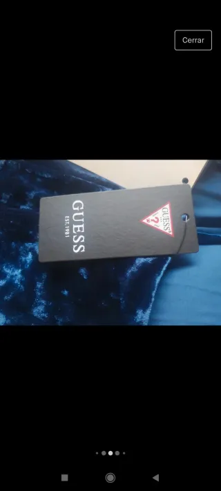 Vestido Guess Azul Eléctrico Talla S