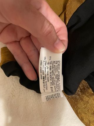 Top Zara Dorado Talla M