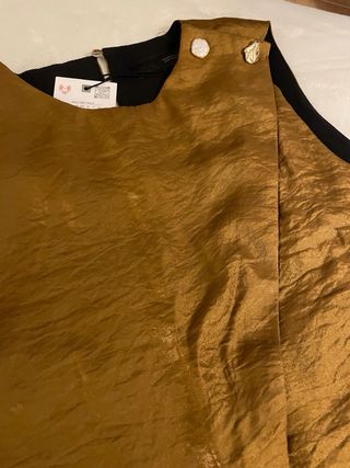 Top Zara Dorado Talla M