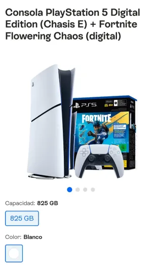 Consola PS5 Digital + Fortnite