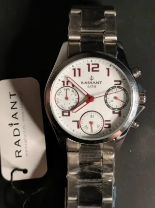 Reloj Radiant RA385703A Plata/Blanco Nuevo sin usa