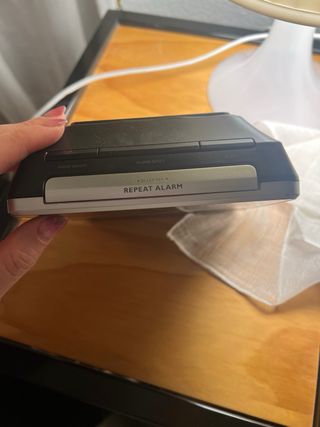 Radio Despertador Philips Plata y Negro