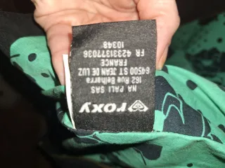 Cazadora Roxy Negra con Forro Verde