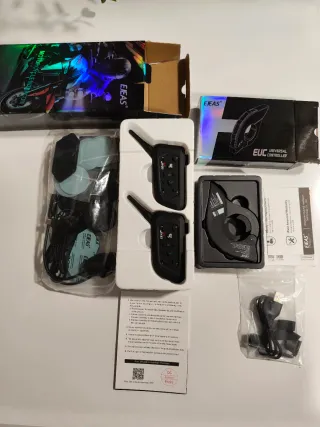 2 Intercomunicadores EJEAS V6PRO+ y Control EUC