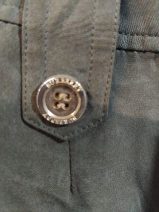 Falda pantalón seda Burberry verde kaki