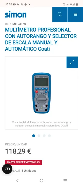 Multímetro Profesional Coati DT-9917T