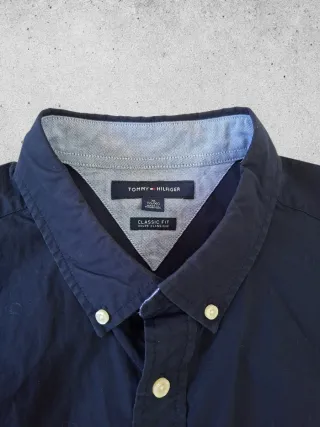 Camisa Tommy Hilfiger XL Classic Fit - Azul Marino
