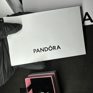 Anillo Pandora Corazón Cristal Plata