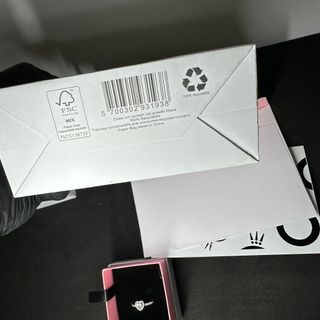 Anillo Pandora Corazón Cristal Plata