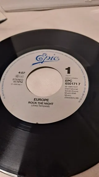 Vinilo 45 RPM Europe - Rock the Night
