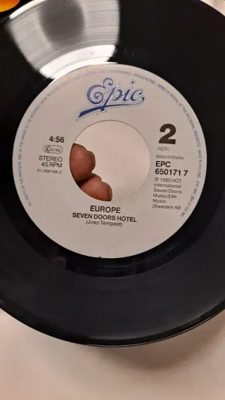 Vinilo 45 RPM Europe - Rock the Night
