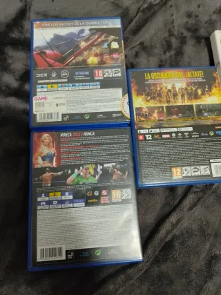 Lote 5 Videojuegos PS4/PS5/Wii