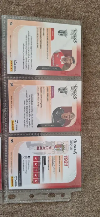 Coleção Cartas Futebol Panini Idolos Braga