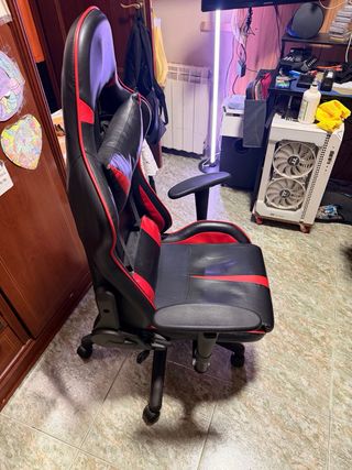 Silla Gaming Negra y Roja