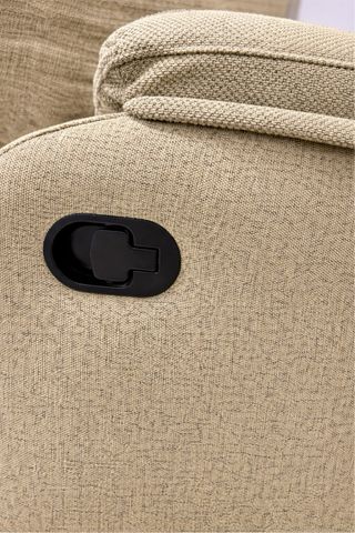 Sofá reclinable 2 plazas tela beige