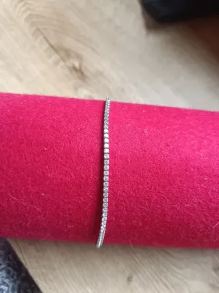 Pulsera circonita plata