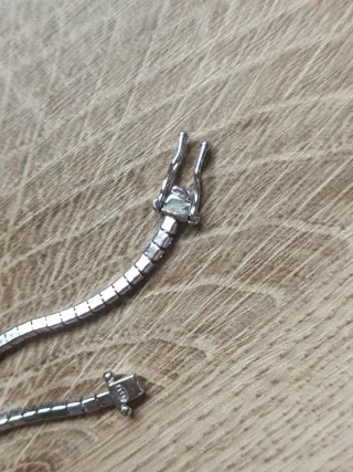 Pulsera circonita plata