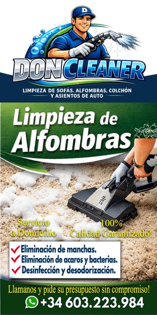 limpieza de sofas, colchones, alfombra, ventanas.