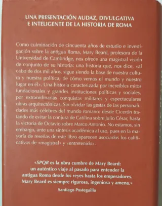 SPQR: UNA HISTORIA DE LA ANTIGUA ROMA