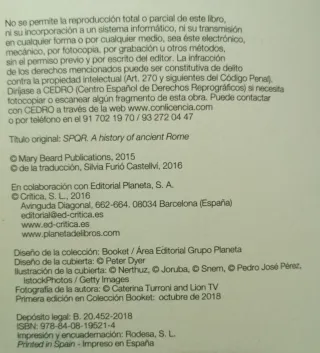 SPQR: UNA HISTORIA DE LA ANTIGUA ROMA