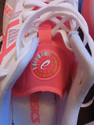 Zapatillas Asics Naranja y Blanco