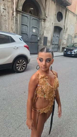 Vestito ballo latino bambina