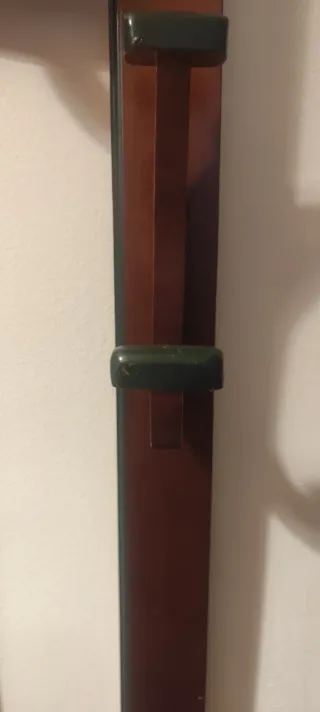 Perchero recibidor antiguo madera espejo