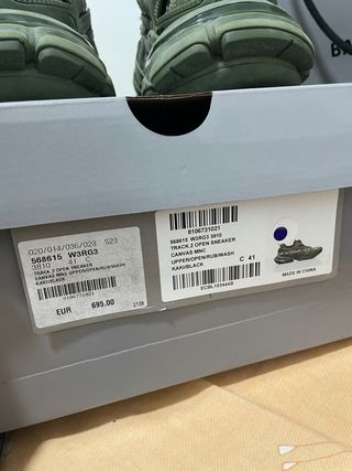 Balenciaga Track Verde Talla 41