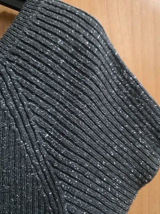 Jersey Mango gris brillia. Talla M. 3,80 EUROS