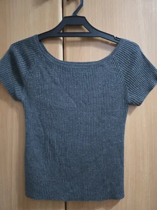 Jersey Mango gris brillia. Talla M. 3,80 EUROS