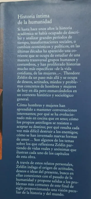 HISTORIA ÍNTIMA DE LA HUMANIDAD