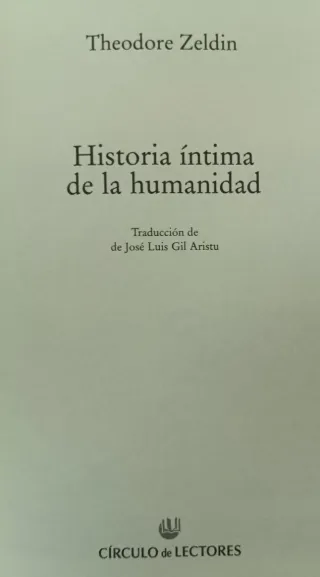 HISTORIA ÍNTIMA DE LA HUMANIDAD