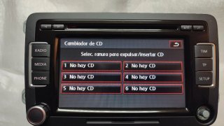 Radio CD Volkswagen RCD510 Blaupunkt.