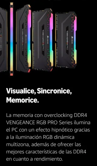 32GB (4x8GB) DDR4 3200 CL16 VENGEANCE RGB PRO iCUE