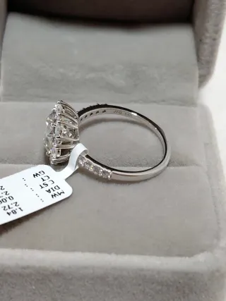 Anillo Oro 14k Diamantes
