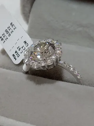 Anillo Oro 14k Diamantes