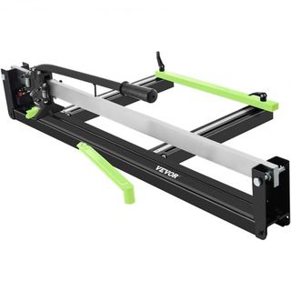 Cortadora de Azulejos Manual Azul de 31 Pulgadas con Posicionamiento Láser Preciso y Superficie de Caucho Antideslizante, Riel y Soporte Único Adecuado para Azulejos de Porcelana y Cerámica